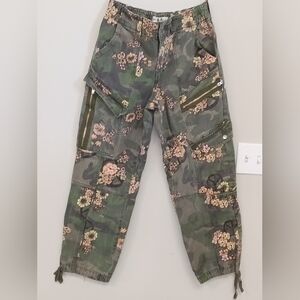 We The Free Green Floral Joggers